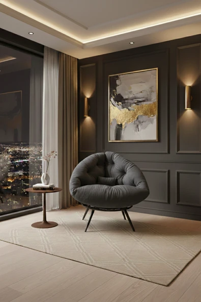 AVYNA ARVION™ Exclusive Lounge Tekli Koltuk Berjer | TV & Dinlenme Koltuğu | Yastıklı & Minderli ürün görseli 1