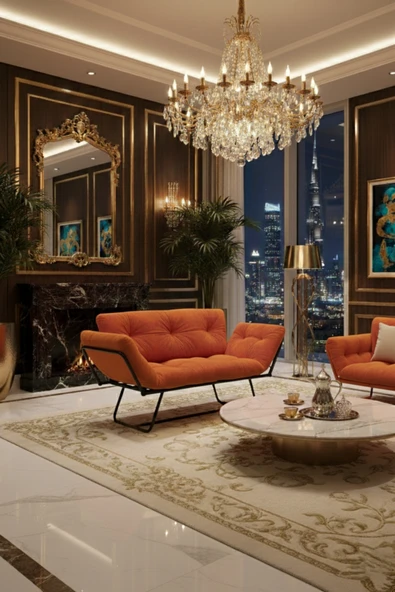 AVYNA MONARCHA™ Deluxe İkili Yataklı Koltuk | Mekanizmalı Çekyat | Modern & Prestij Serisi - Tay Tüyü ürün görseli 1