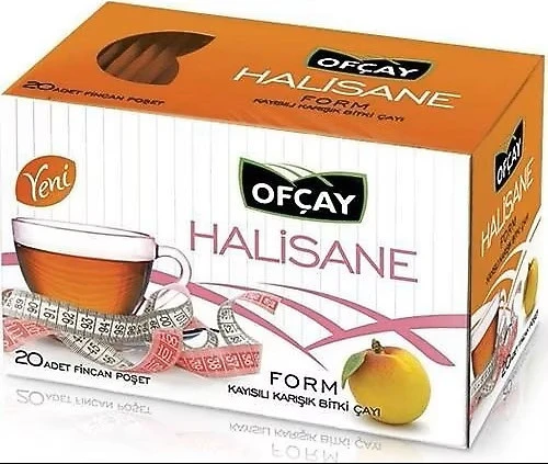 Ofçay Halisane Kayısı Aromalı Form Çayı Dökme 2 GR x 500 Adet Bitki Çayı Tek Kullanımlık Paket ürün görseli 1