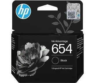 HP 654 Siyah Orijinal Mürekkep Kartuş 7FP39UE ürün görseli 1
