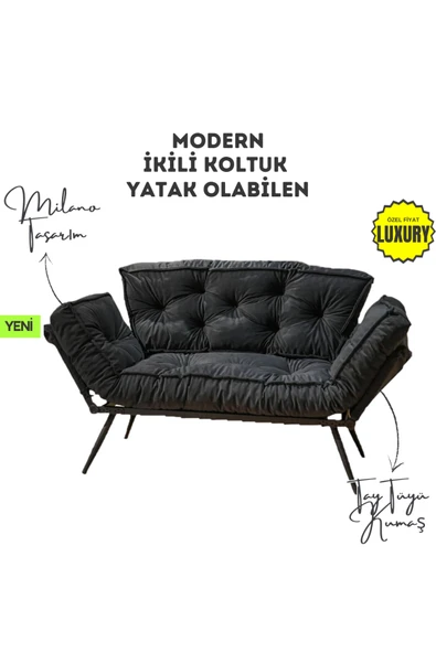 AVYNA Luna Verona Edition | Mekanizmalı ve Yataklı İkili Kanepe | Şıklık ve Konforun Buluşması ürün görseli 1