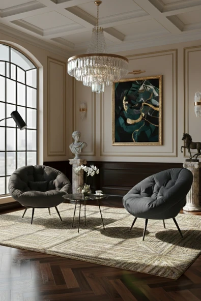 AVYNA ASTORIA™ Prestige 2'li Premium Tekli Koltuk Berjer Set – Modern Luxury Lounge Koleksiyonu ürün görseli 1