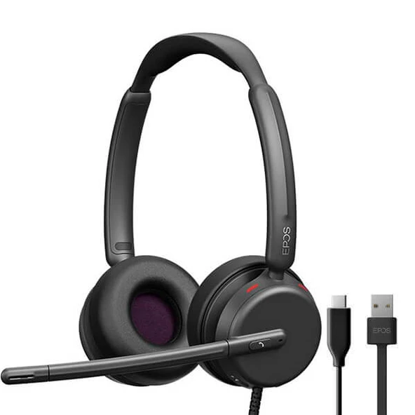 Epos Impact Kablolu 460 Çift Taraflı USB-A/USB-C Kulaküstü Kulaklık ürün görseli 1