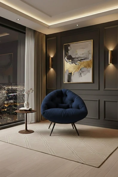 AVYNA ARVION™ Exclusive Lounge Tekli Koltuk Berjer | TV & Dinlenme Koltuğu | Yastıklı & Minderli ürün görseli 1