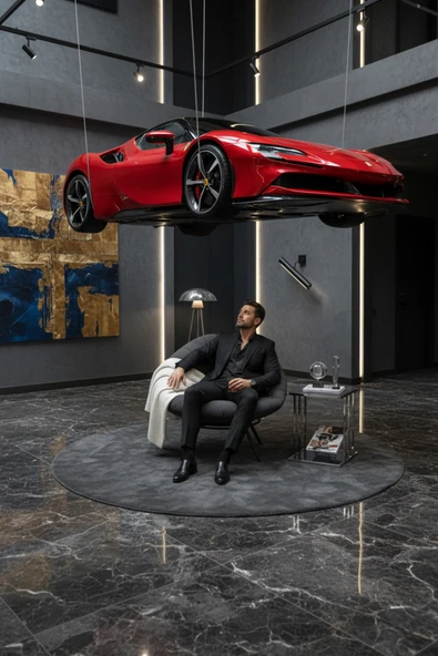 AVYNA Luxury Yastıklı Minderli Tekli Koltuk Berjer | Ergonomik Oturma Alanı | Premium Kalite - Füme ürün görseli 1