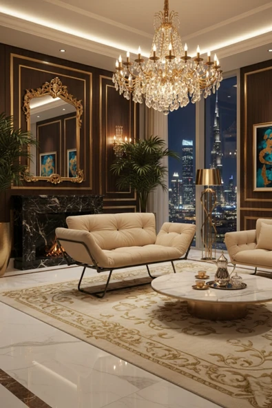 AVYNA MONARCHA™ Deluxe İkili Yataklı Koltuk | Mekanizmalı Çekyat | Modern & Prestij Serisi - Tay Tüyü ürün görseli 1