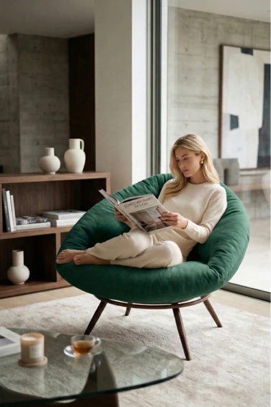 AVYNA Orvella Elite™ Tekli Koltuk, TV & Dinlenme Koltuğu, Premium Berjer - İthal Kumaş ve Dayanıklı Minder ürün görseli 1