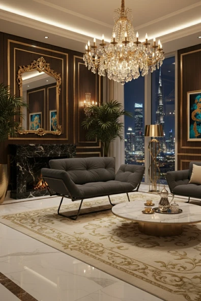 AVYNA MONARCHA™ Deluxe İkili Yataklı Koltuk | Mekanizmalı Çekyat | Modern & Prestij Serisi - Tay Tüyü ürün görseli 1