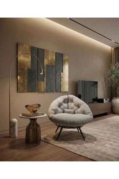 AVYNA CASSENTO™ Modern Tasarım Berjer | Premium Relax Tekli Koltuk - Gri ürün görseli 1