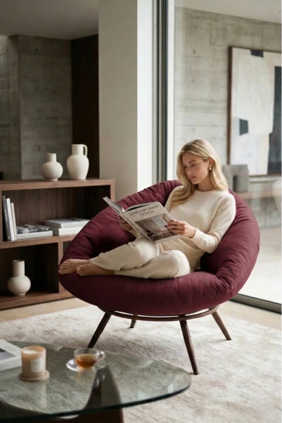 AVYNA Orvella Elite™ Tekli Koltuk, TV & Dinlenme Koltuğu, Premium Berjer - İthal Kumaş ve Dayanıklı Minder ürün görseli 1