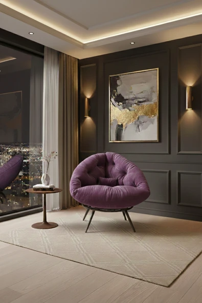 AVYNA ARVION™ Exclusive Lounge Tekli Koltuk Berjer | TV & Dinlenme Koltuğu | Yastıklı & Minderli ürün görseli 1
