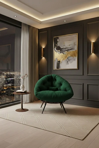 AVYNA ARVION™ Exclusive Lounge Tekli Koltuk Berjer | TV & Dinlenme Koltuğu | Yastıklı & Minderli ürün görseli 1