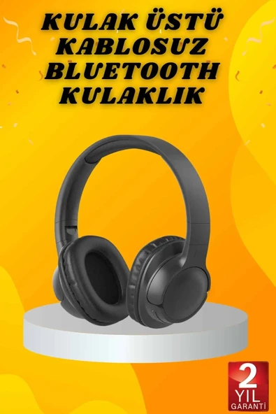 Kulak Üstü Bluetooth Kulaklık Ayarlanabiilir Uzun Pil Ömrü Kablosuz 5.0 Bluetooth ürün görseli 1