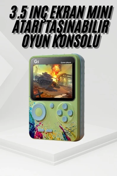 Game Box Oyun Konsolu 500 Oyunlu Mini Taşınabilir 3 İnç ürün görseli 1