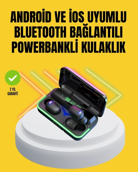 E10 Powerbanklı Bluetooth Kulaklık Oyun Modu Şık Tasarım ürün görseli 1
