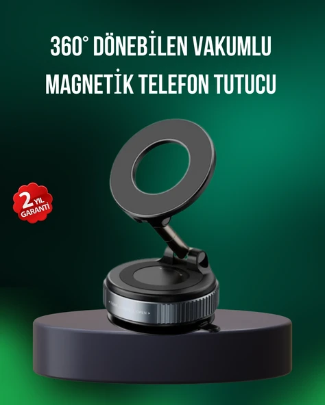 Alüminyum Gövdeli Manyetik Araç İçi Telefon Tutucu ürün görseli 1