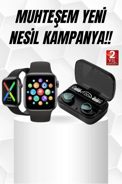Kaliteli Akıllı Saat Kaliteli Bluetooth Kulaklık Anc Özelliği Uzun Pil Ömrü ürün görseli 1