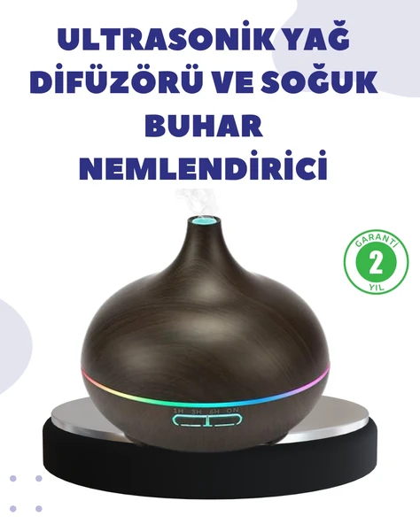 Bn01 Uçucu Uyumlu Renkli Led Işıklı Nemlendirici ürün görseli 1