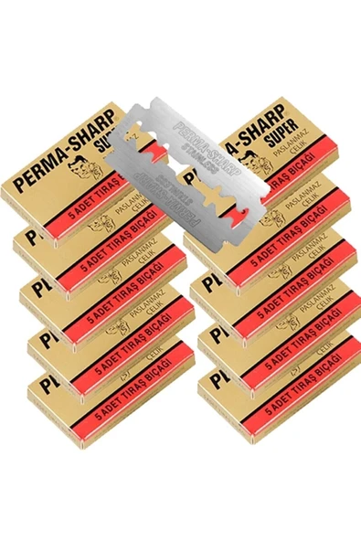 Perma-Sharp 5'Li Traş Jileti 20 Paket ürün görseli 1