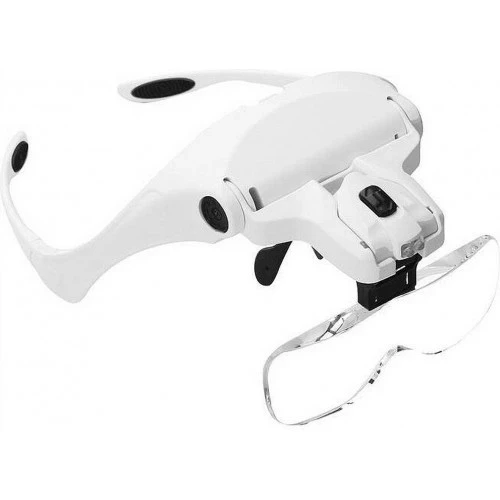 -5 Lens 1.0X-3.5X, 2Led Işıklı Ile Ayarlanabilir Gözlük Büyüteç9892B2 ürün görseli 1