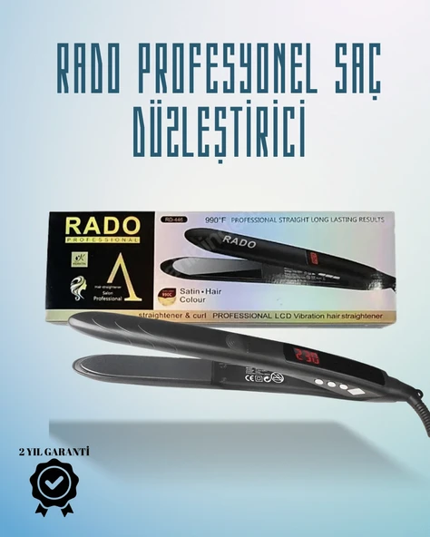 Rado Rd-446 Seyahat Dostu Saç Düzleştirici – Güvenlik Kilidi Taşınabilir Tasarım ürün görseli 1
