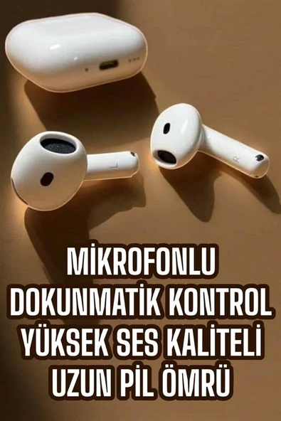 4.Nesil Kaliteli Tws Android İos Uyumlu Mikrofonlu Kulaklık ürün görseli 1