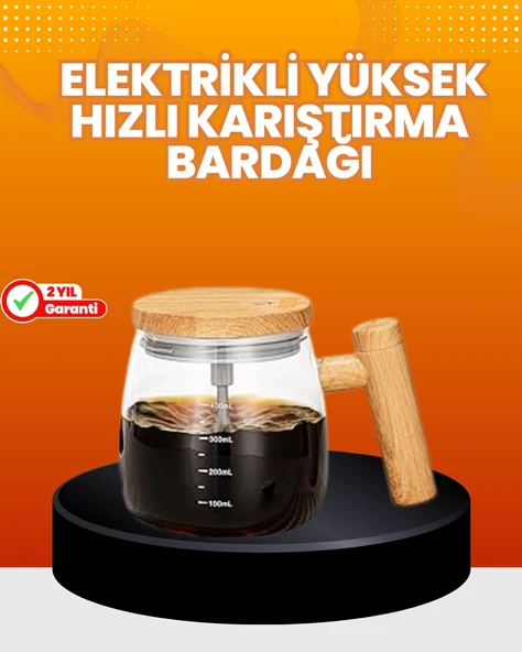 Isıtıcılı Manyetik Karıştırıcı Kupa – 400 Ml, C Tipi Şarjlı, Akıllı Tasarım ürün görseli 1
