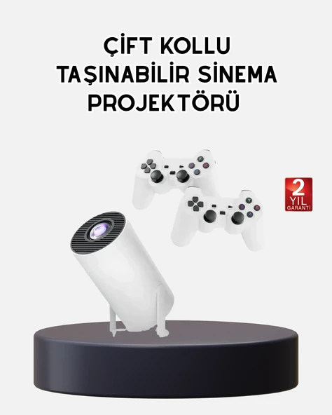 Kablosuz Projeksiyon 4K Destekli Hdmı Usb Oyun Uyumlu ürün görseli 1