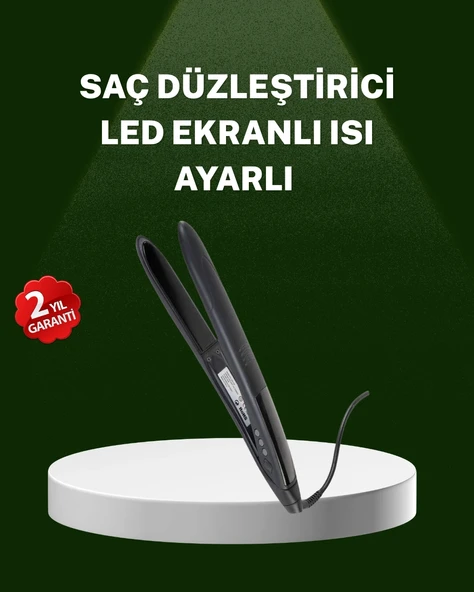 Isı Ayarlı 2025 Titanyum Kaplama Seramik Plakalı Saç Düzleştirici A Kalite ürün görseli 1