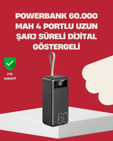Led Ekranlı Çok Fonksiyonlu Taşınabilir Şarj Ünitesi ürün görseli 1