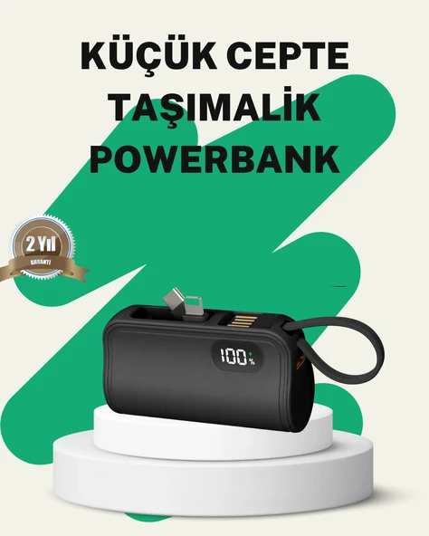 2000Mah Mini Dahili Konektörlü Pd 20W ürün görseli 1