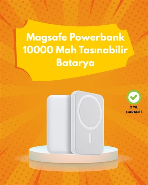 Kompakt Güçlü – Magsafe 10000 Mah İle Kablosuz Şarj Deneyimi ürün görseli 1