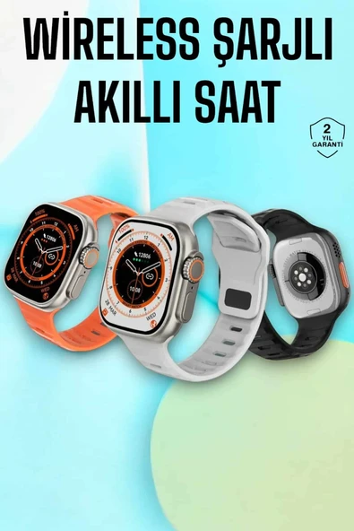 Akıllı Saat Nabız Ölçebilen Yeni Nesil Gps Adımsayar Özelliği ürün görseli 1