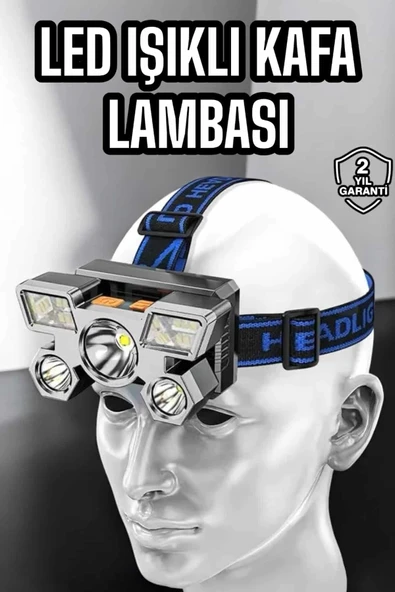 Kafa Lambası Hafif Esnek Çift Anahtarlı Far Led Işık ürün görseli 1