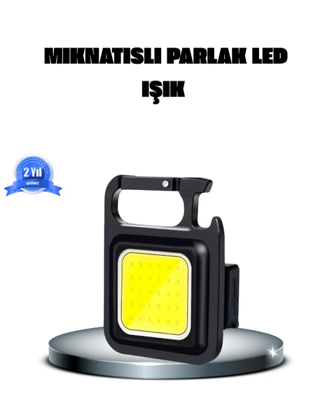 Led Mini Anahtarlık Fener – 1000 Lümen Güçlü Işık Usb Type-C Şarjlı ürün görseli 1