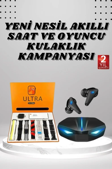 7 Kordonlu Akıllı Saat Kulaklığı Anc Özelliği Kulak İçi Mikrofonlu Sesli Görüşme ürün görseli 1
