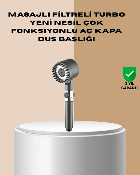 Çok Fonksiyonlu Filtreli Duş Başlığı Masaj Etkili ürün görseli 1