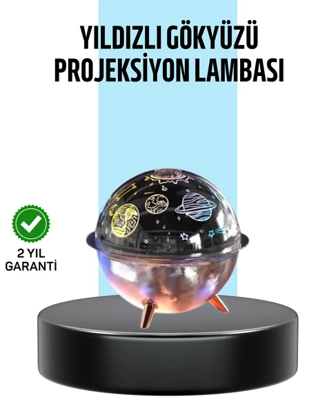 Galaksi Yıldız Efektli Nemlendirici Işık Projektörü ürün görseli 1
