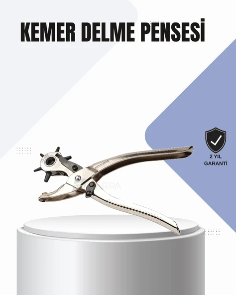 Kemer Delme Pensesi Çok Amaçlı 6 Farklı Delik Boyu Ayarlı Deri Delme Aleti ürün görseli 1
