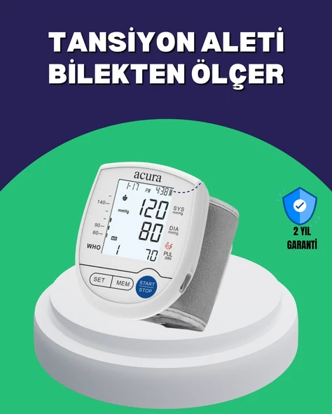 Şarjlı Pilli Bilek Ölçer Dijital Ekran Hafıza Kayıtlı ürün görseli 1