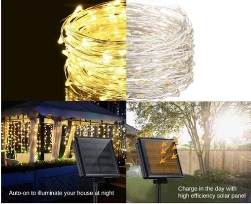 Solar Peri Led 20M 200 Led Gün Işığı ürün görseli 1