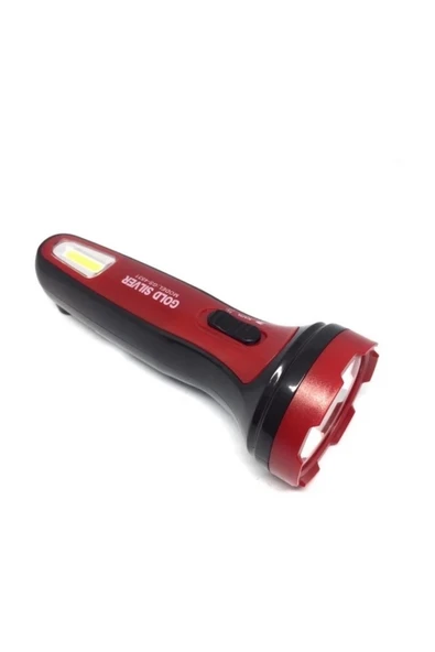 Gold Sılver Gs-4531 3 Watt+1 Watt Cob Led'Li Şarjlı El Feneri ürün görseli 1