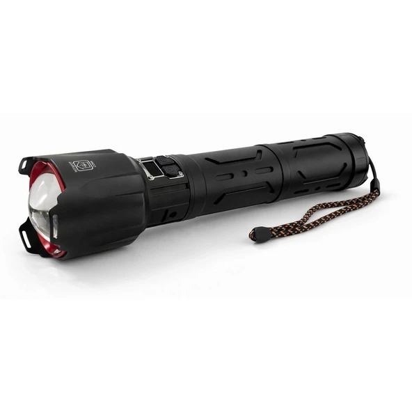 Bedotech Bd-5502 30W Tg Led Alüminyum Alaşımlı Zoomlu Type-C Şarjlı El Feneri ürün görseli 1