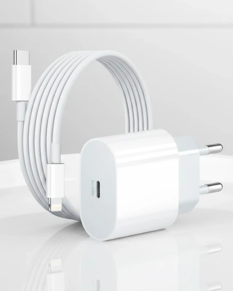 İphone 12 11 Xr Xs X 8 7 20W Pd Lightning Hızlı Şarj Adaptörü ürün görseli 1