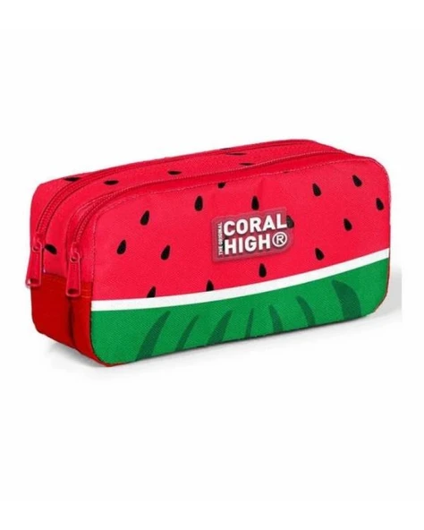 Coral High Karpuz Desenli İki Bölmeli Kalem Çantası 12119 ürün görseli 1