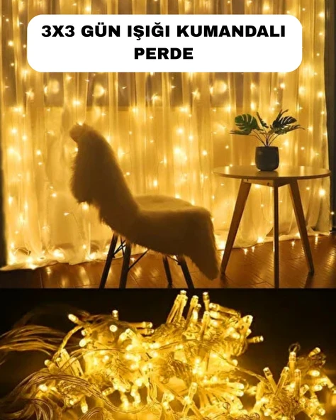 Romantik Ambiyans İçin Uzaktan Kumandalı Günışığı Peri Led ürün görseli 1