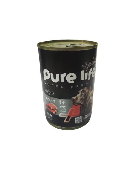 PureLife Biftekli Yetişkin Köpek Konserve Mama 400 gr 12 Adet ürün görseli 1