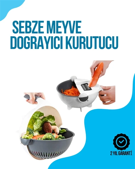 Dilimleyici Rende Bıçaklı Çok Amaçlı Mutfak Aleti ürün görseli 1