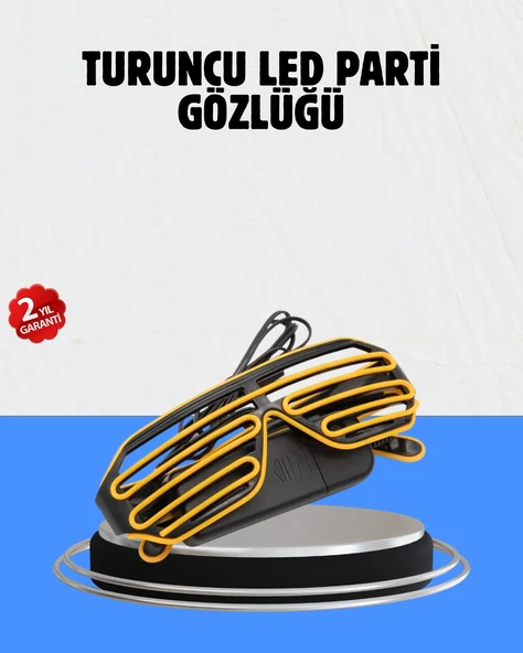 Kutlamalara Renk Katan Led Işıklı Parti Gözlüğü ürün görseli 1