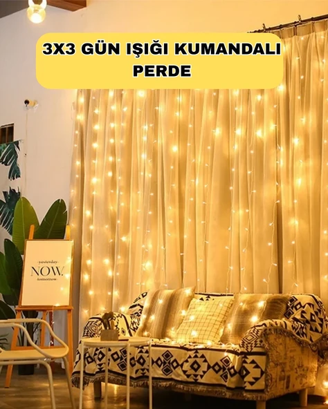 Zaman Ayarlı 8 Modlu Günışığı Perde Led Işık Usb Çalışma ürün görseli 1
